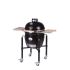 Барбекю Monolith grill Classic Schwarz (201001-S) черный (в комплект входят столики и ножки, двухуровневая решетка, керамический отсекатель) Уцененный